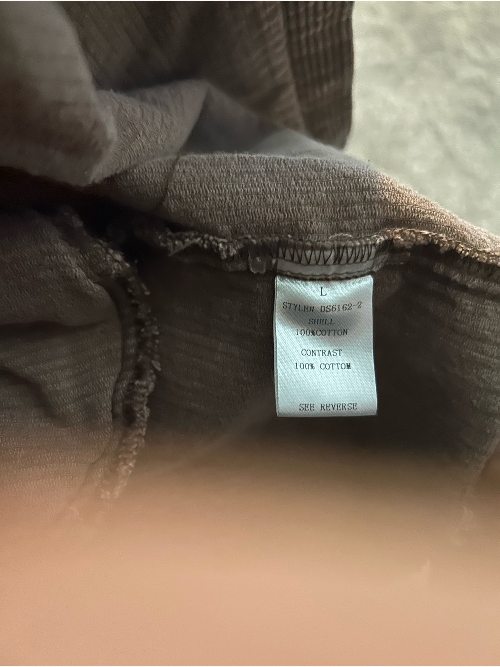 NWOT Oli & Hali Brown Corduroy and Plaid Shirt Jacket - Picture 5 of 7